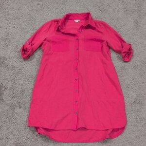 Sundance‎ Vibrant Pink Shirt Dress M